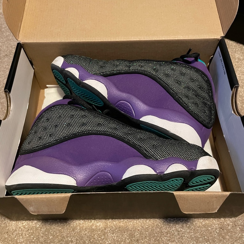 girls jordan 13 retro (ps) violet teal